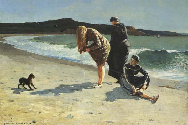 Winslow Homer Eaglehead,Manchester,Massachusetts (High Tide:The Bathers) (mk44) oil painting picture